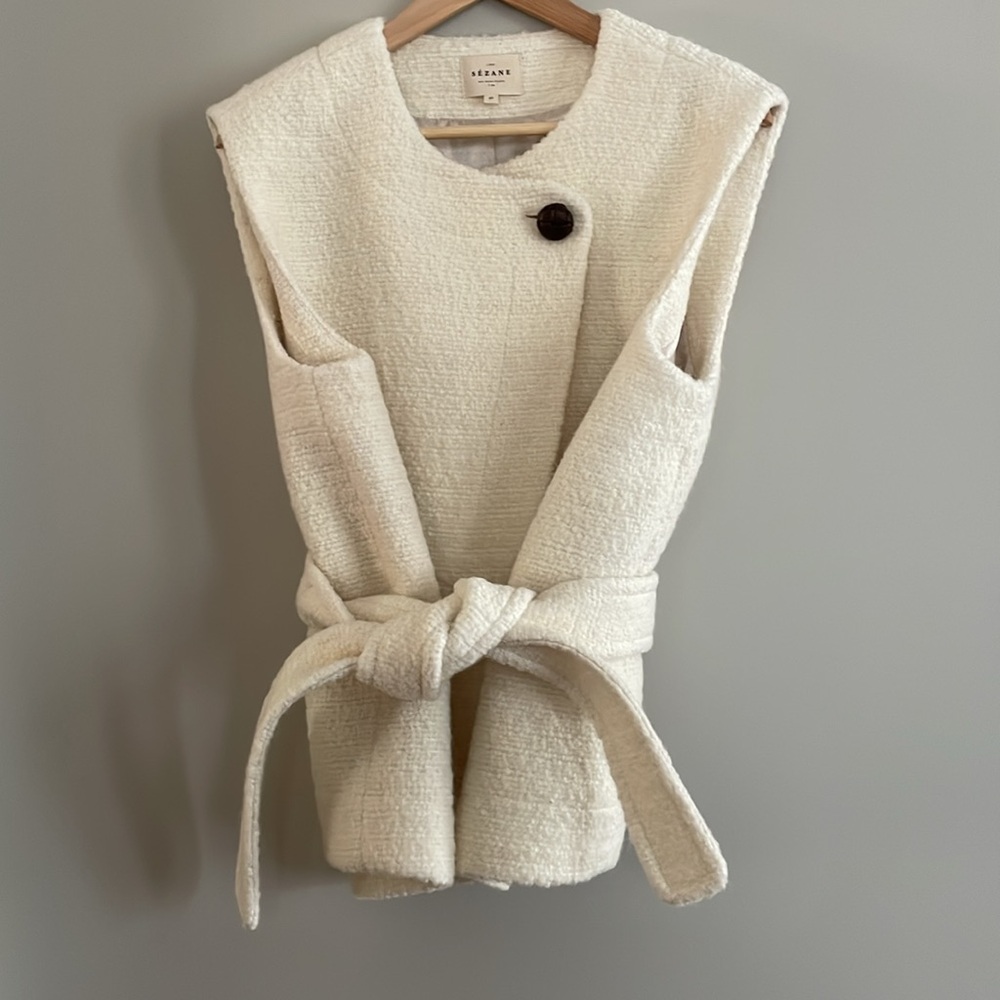 Sezane Cream Vest - Picture 10 of 10